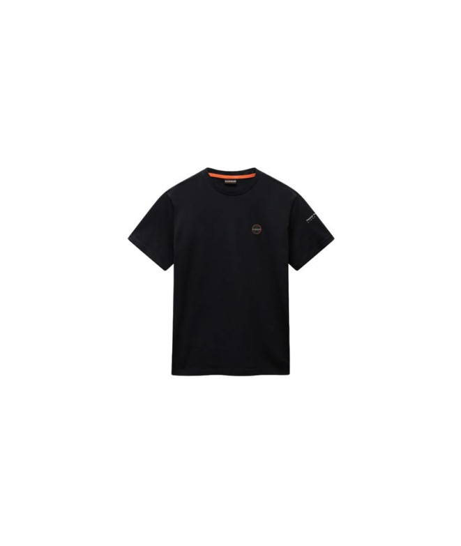 Camiseta Homem Napapijri S-Badge Ss Preto