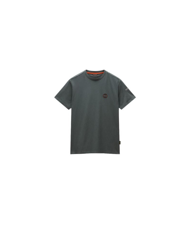 Camiseta Homem Napapijri S-Badge Ss Verde