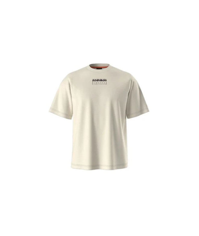 Camiseta Napapijri S-Premium Ss Hombre Beige Brindle 2