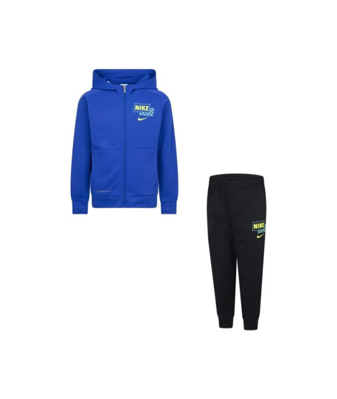 Conjunto Nike Menino Adp Therma-Fit Gfx Fz Azul