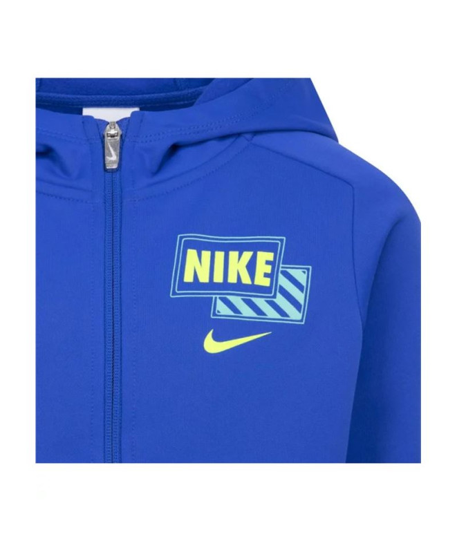 Conjunto Nike Menino Adp Therma-Fit Gfx Fz Azul
