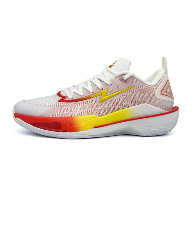 Sapatilhas Basquetebol Homem de Peak LIGHTNING 11 Branco/Vermelho