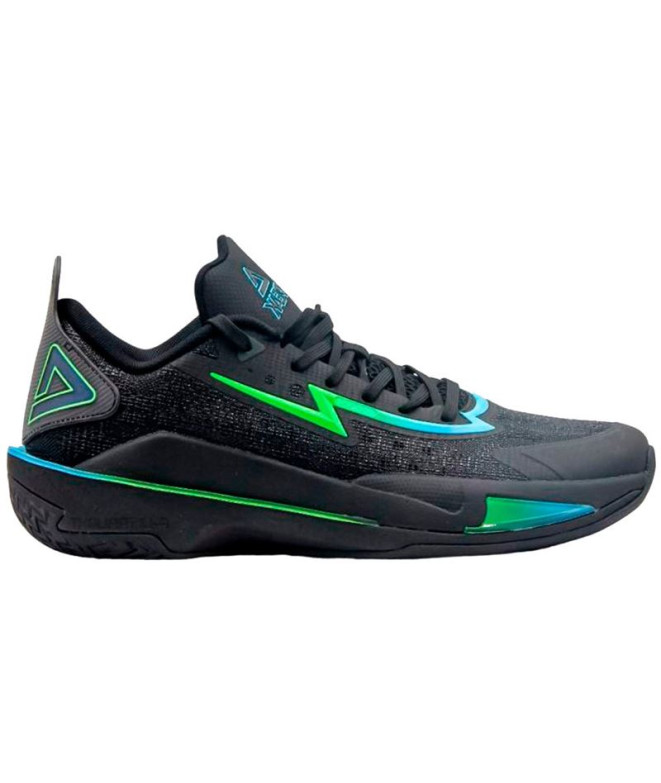 Chaussures Basket-ball Homme de Peak LIGHTNING 11 Noir/Vert