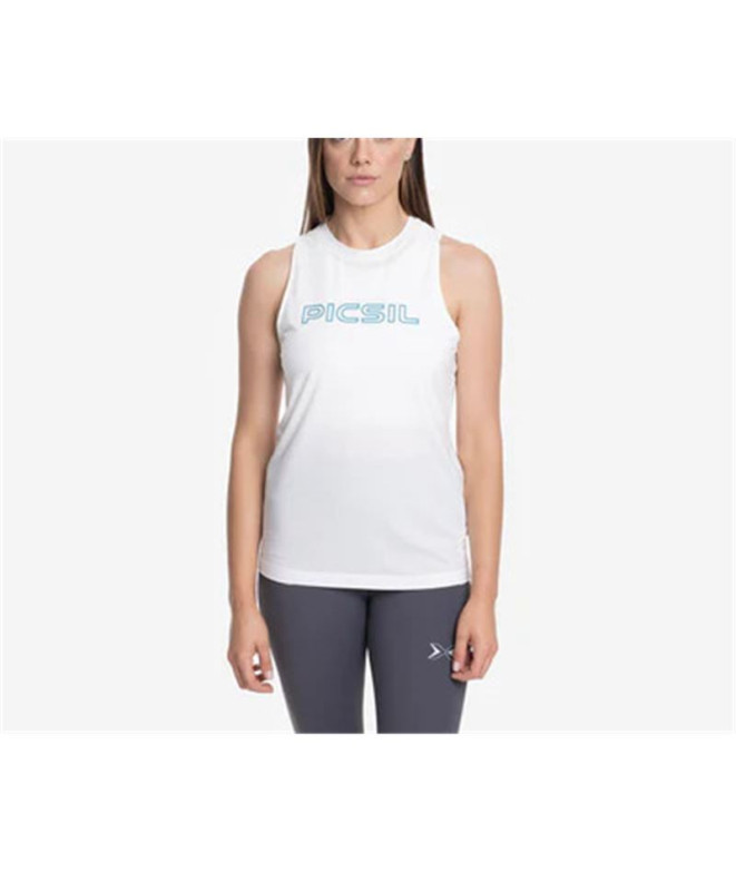 Camiseta Picsil Tank Premium 241 Mujer Blanco