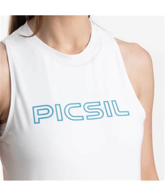 T-shirt Femme Picsil Tank Premium 241 Blanc