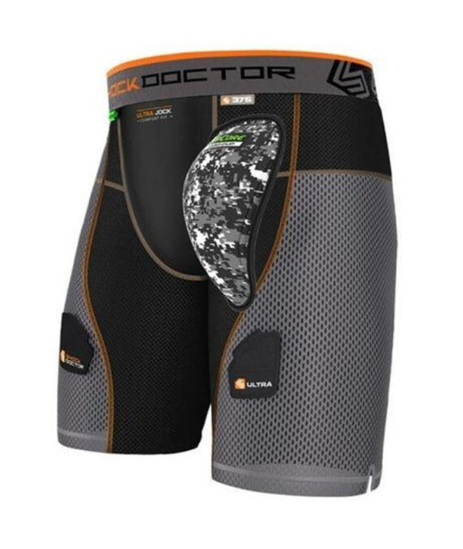 Calça Hóquei Shock Doctor Aircore Ultra Powerstride Preto Homem