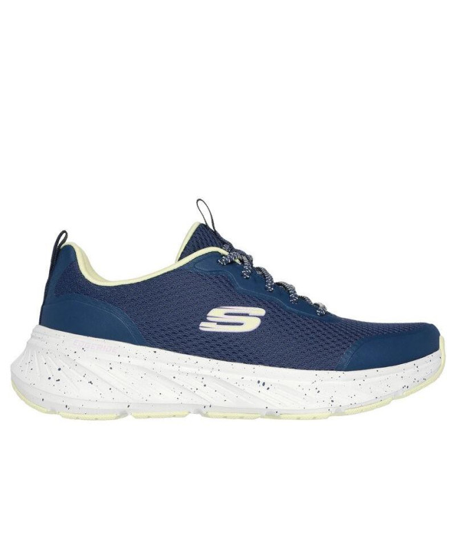 Zapatillas Skechers Edgeride Navy Mesh/Lime Trim Mujer