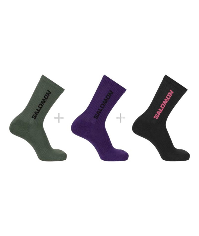 Chaussettes Montagne Salomon de Everyday Crew 3-Pack