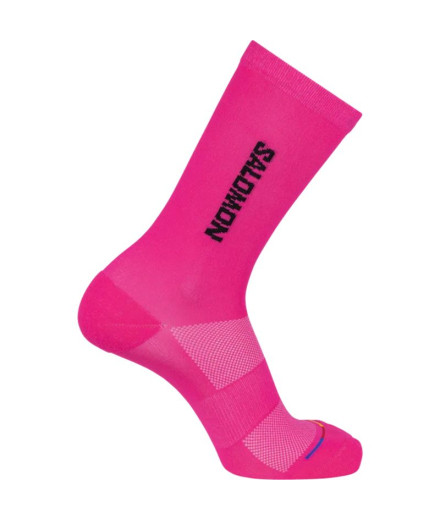 Chaussettes Montagne Salomon de 365 Crew Knockout Pink/Black