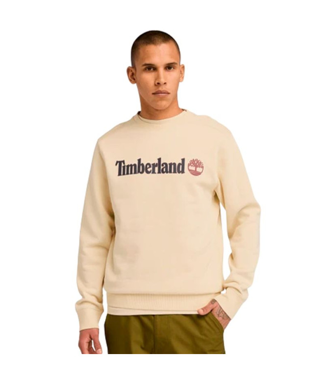 Moletom Timberland Kennebec River Linear Logo Crew Neck Angora Homem