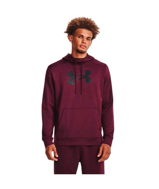 Sudadera de Fitness Under Armour Fleece Big Logo Hd Hombre Maroon