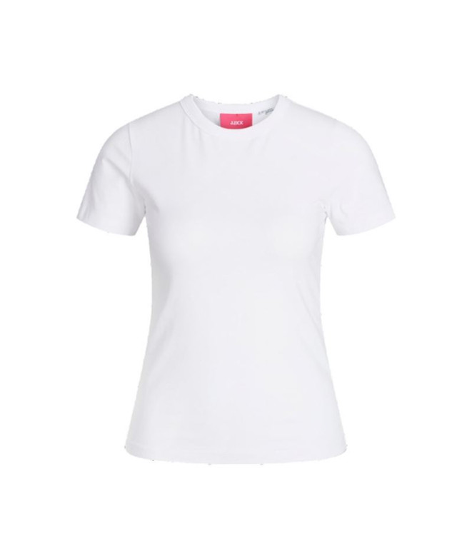 Camiseta Jack & Jones Jxgigi Str Ss Tee Jrs Sn Mujer Bright White