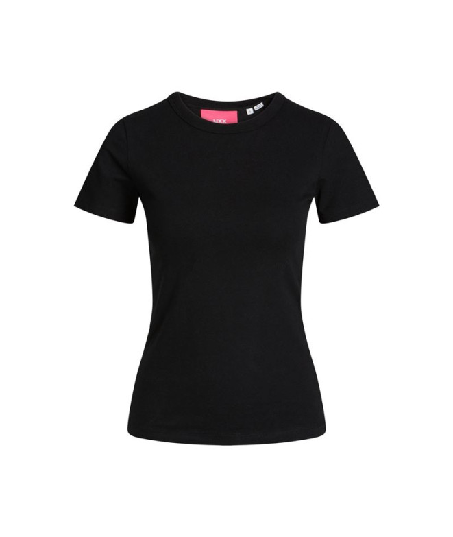 Camiseta Jack & Jones Jxgigi Str Ss Tee Jrs Sn Mujer Black