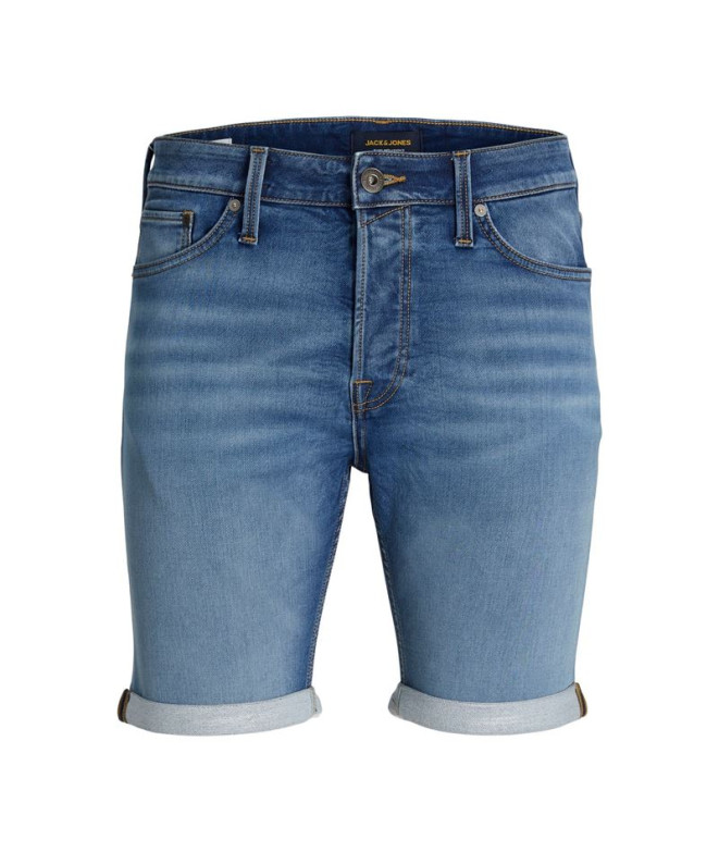 Calça Homem Jack & Jones Jjirick Jjicon Shorts Ge 381 I.K Ss24 Sn Blue Denim