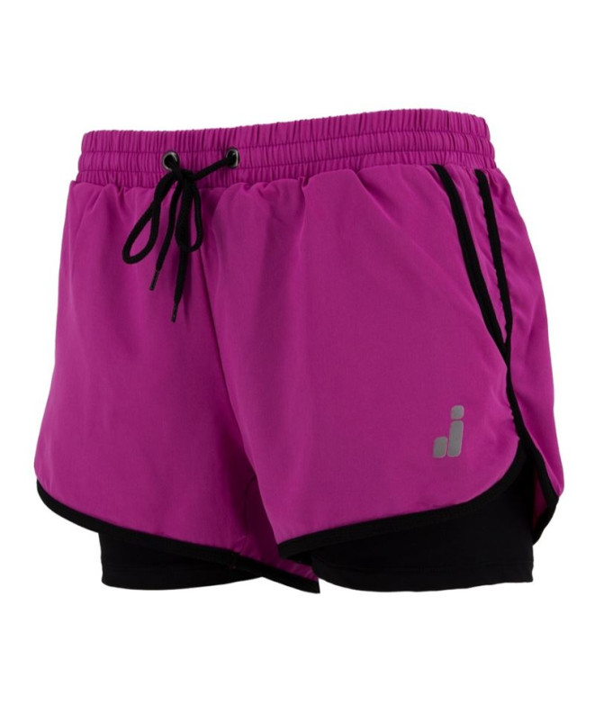 Short Joluvi Meta Duo Mujer Orquidea / Negro