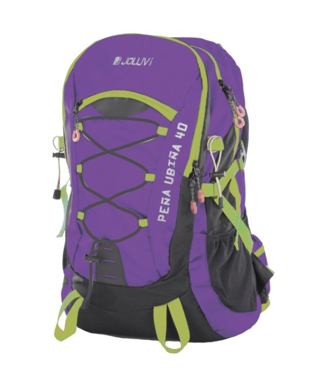 Mochila De Montaña Joluvi Peñaubiña 40 Morado-Citrico