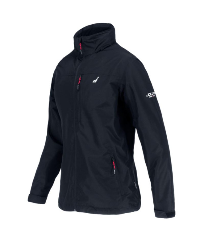 Anorack Joluvi Fiord 3L Mujer Negro/Rojo