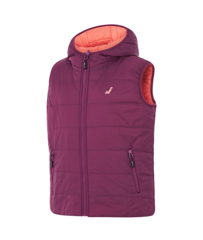 Chaleco Joluvi Shure Rever Infantil Ciruela /Rosa Palo
