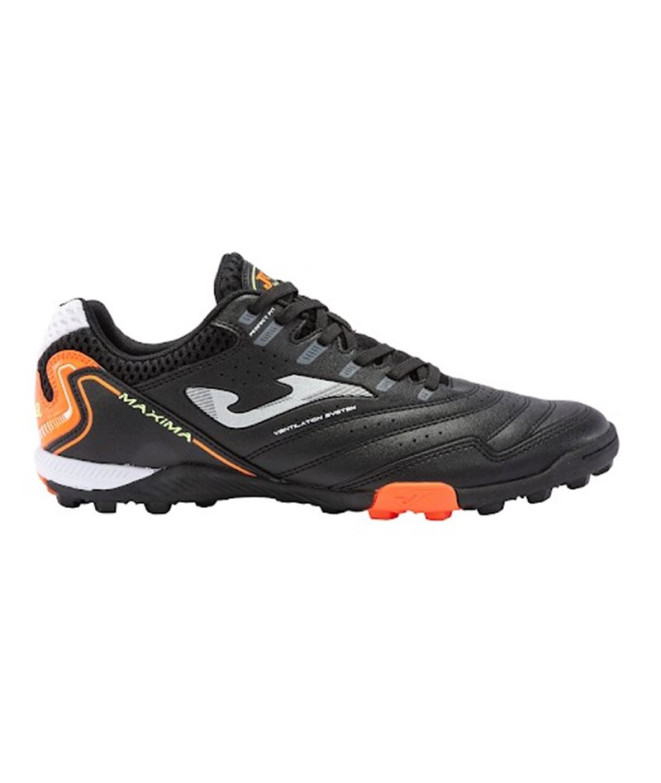 Botas de Fútbol Joma Maxima 2301 Hombre Negro Naranja Turf