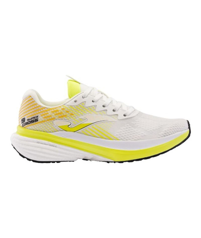 Chaussures Joma Homme Super Cross 2402 Blanc Jaune