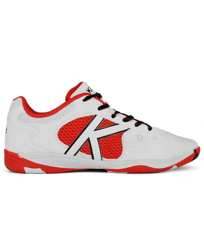 Chaussures de Football Sala Kelme Coupe d'intérieur Blanc Rouge