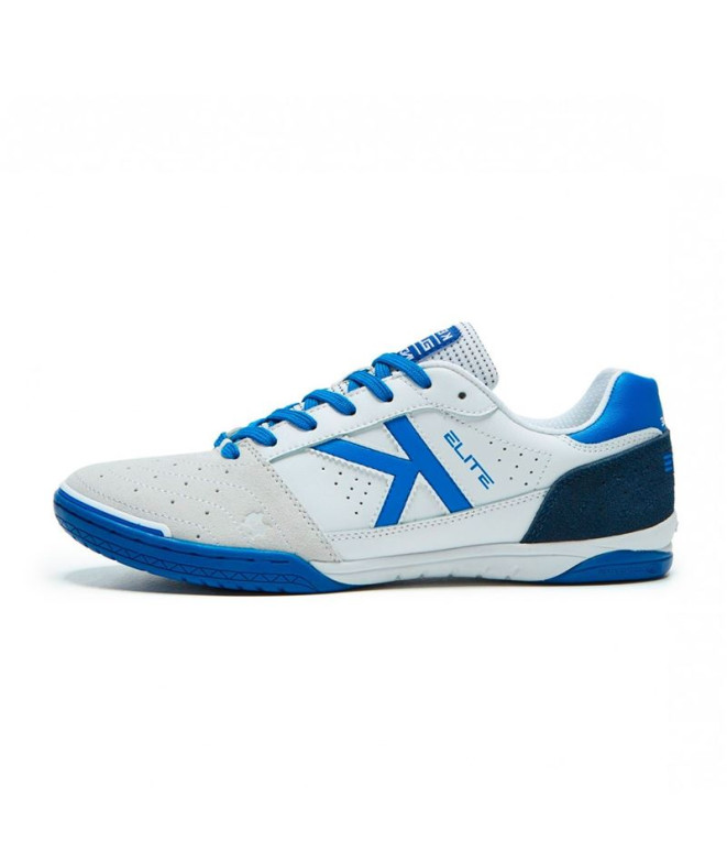 Chaussures de Football Sala Kelme Homme Elite Blanc Bleu