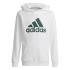 Moletom adidas Infantil Casaco com capuz de algodão Big Logo Essentials Branco