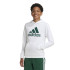 Moletom adidas Infantil Casaco com capuz de algodão Big Logo Essentials Branco