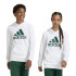 Moletom adidas Infantil Casaco com capuz de algodão Big Logo Essentials Branco