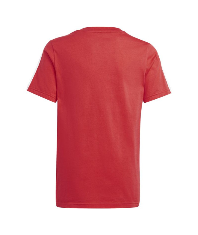 T-shirt adidas Enfant 3 bandes Tib00 Rouge vif