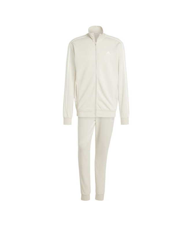 adidas French Terry Homme Tracksuit Sportswear Basic 3S Beige