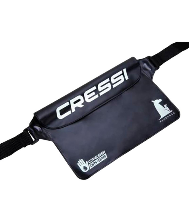 Bolsa de cintura Cressi Kangaroo Dry Pvc Preto