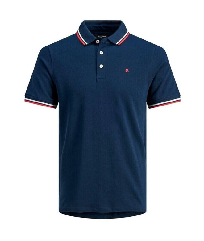 Polo Jack & Jones Jjepaulos SS Noos Hombre Navy Blazer
