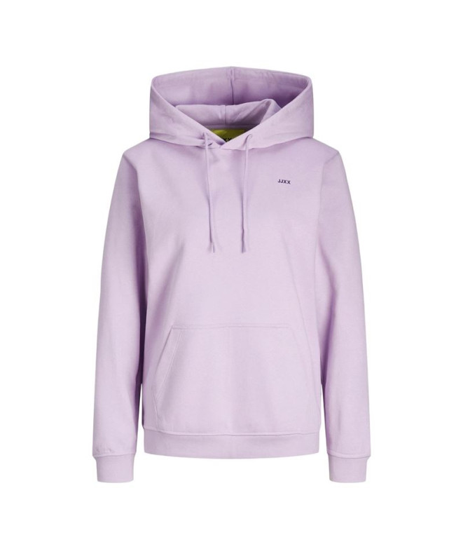 Sudadera Jack & Jones Jxabbie Rlx Ls Every Hood Swt Noos Mujer Lilac Breeze
