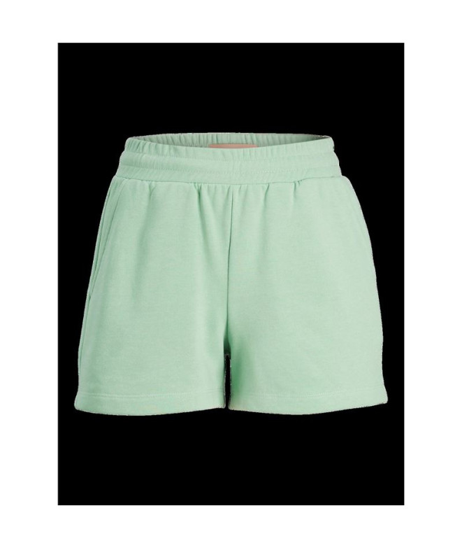 Calça Mulher Jack & Jones Jxalfa Reg Hw Shorts Swt Sn Grayed Jade