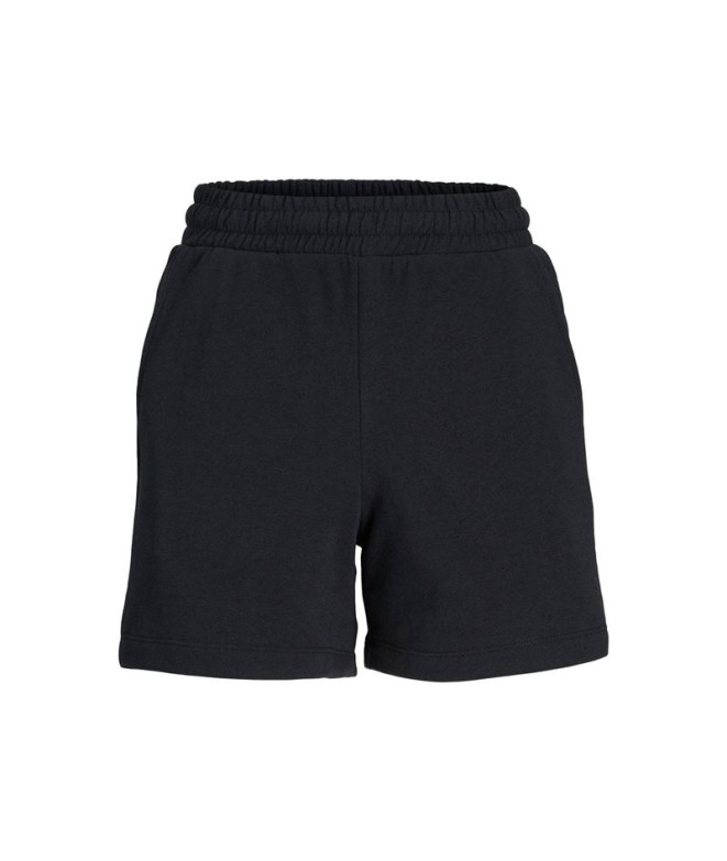 Calça Mulher Jack & Jones Jxalfa Reg Hw Shorts Swt Sn Black