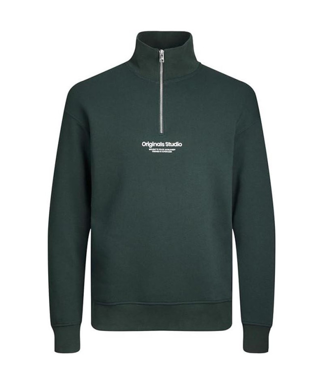 Moletom Homem Jack & Jones Jorvesterbro Quarter Zip Hn Noos Magical Forest