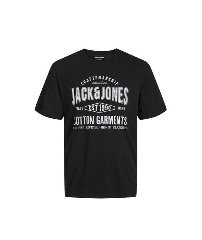 Camiseta Homem Jack and Jones Jjjeans O-Neck Preto