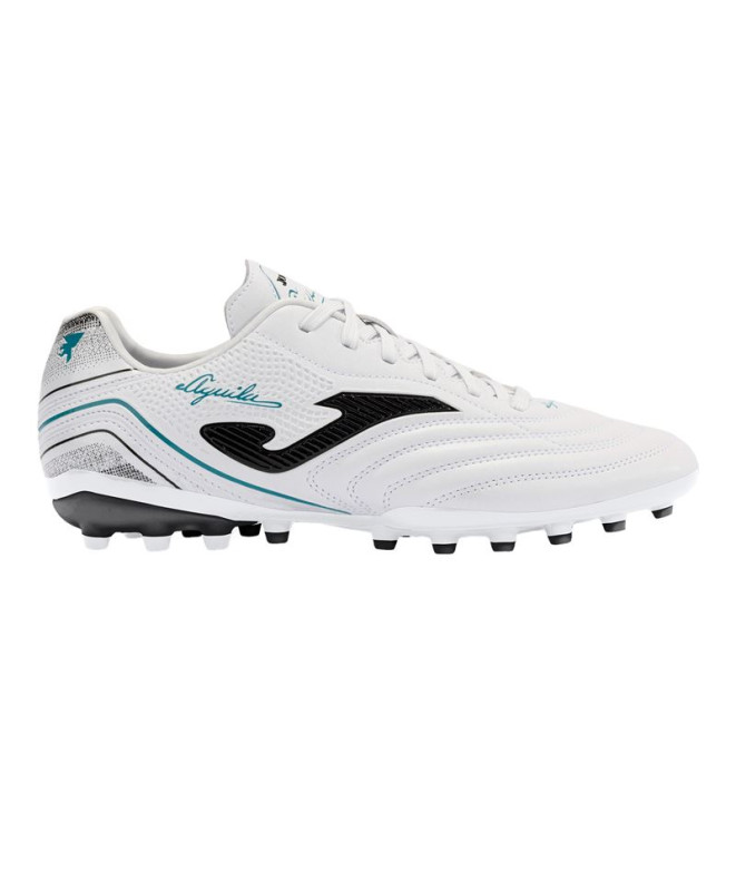 Botas de Fútbol Joma Aguila 2402 Blanco Negro Artificial Grass Pack