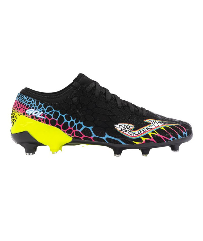 Football Joma Homme Gol 2401 Black Yellow Fluorescent Black Firm Ground Boots