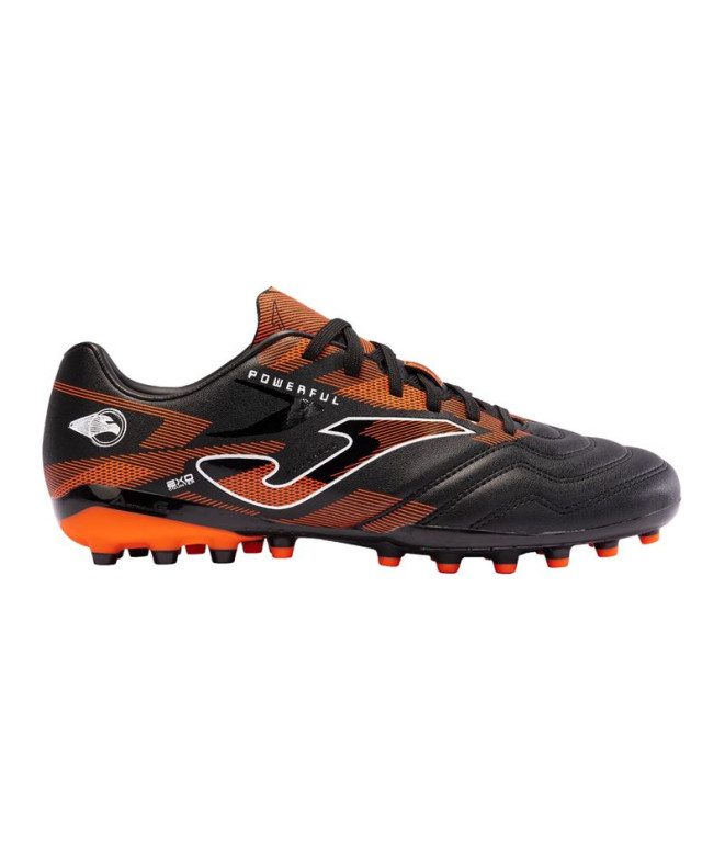 Futebol Joma Homem Botas artificiais pretas poderosas 2401 Pack