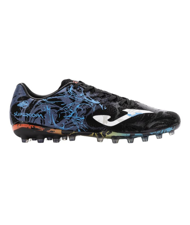 Botas de Fútbol Joma Super Copa 2441 Negro Azul Artificial Hombre Pack
