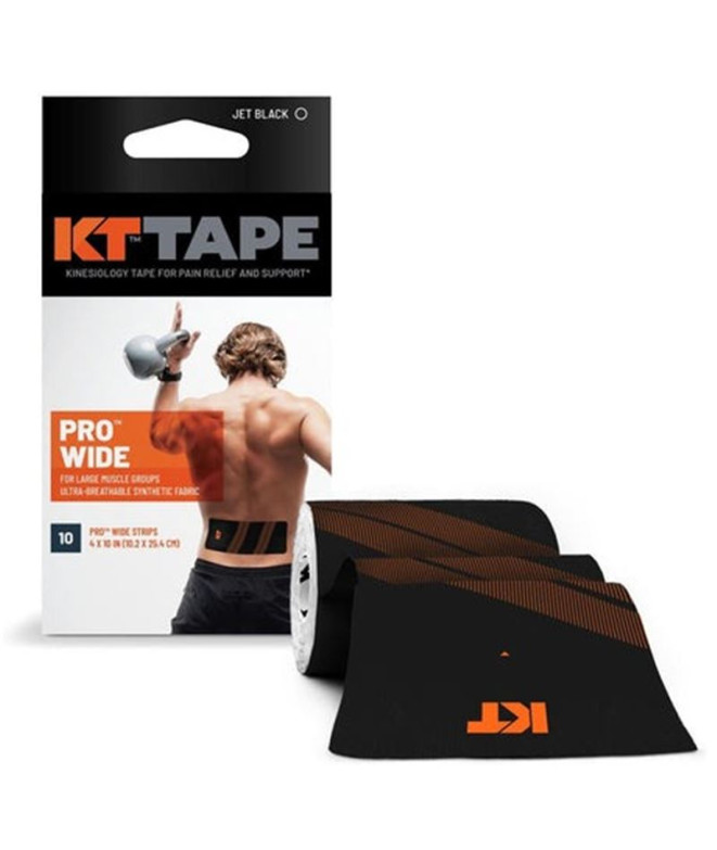 Cintas KT PRO WIde Tape Precut (10 X 25cm) 2.5 Meter Black