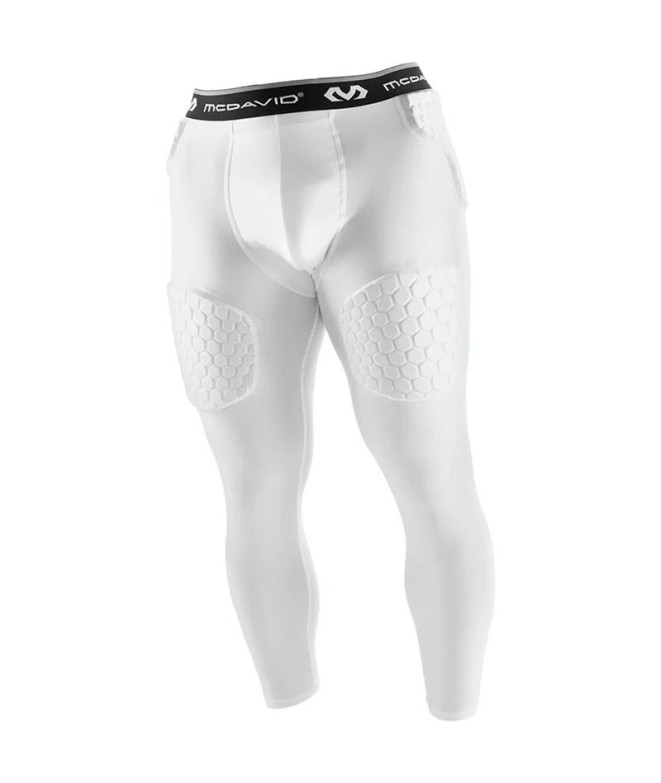 Mallas MC David Hex Thudd 5-Pad 3/4 White Hombre