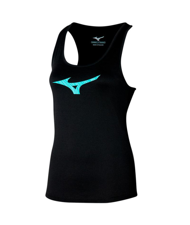 Camiseta Running Mizuno Mulher de Impulse Core Rb Preto