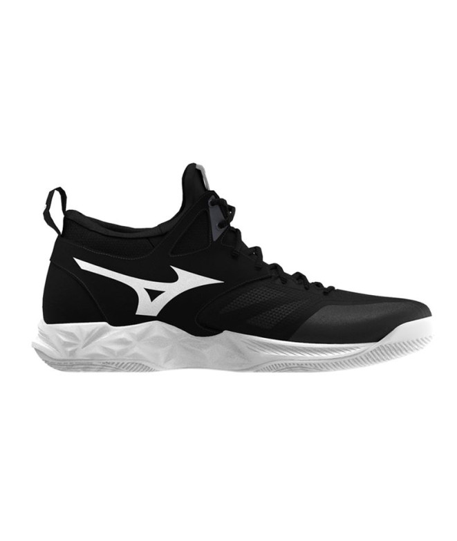 Chaussures Volley-ball Mizuno de Wave Dimension Mid Black Unisexe