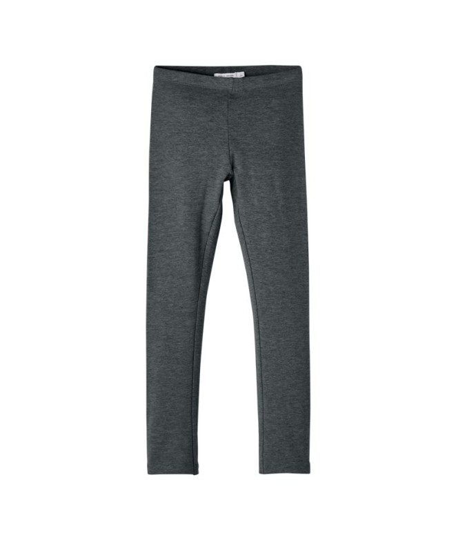 Calça Legging Menina Name It Nkfdavina Solid Swe Bru N Noos Dark Grey Melange