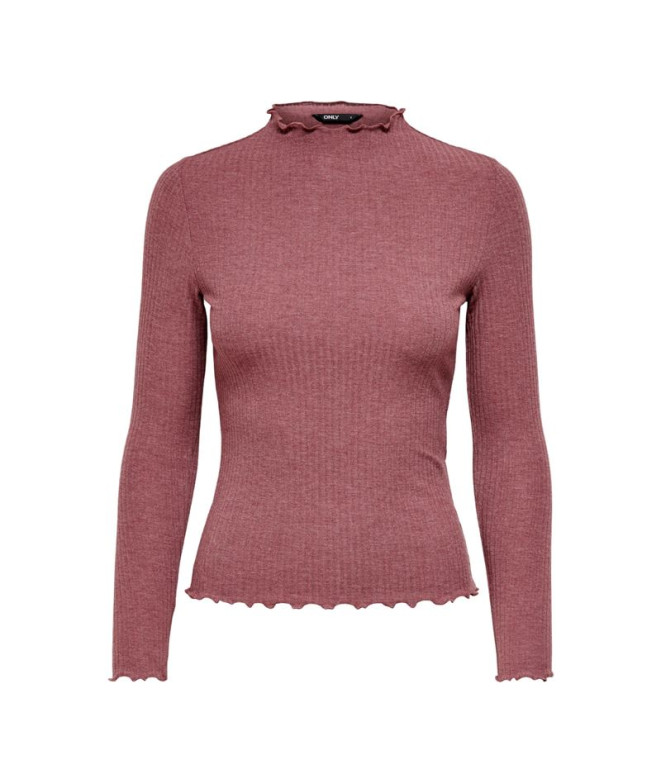 Camiseta Only Onlemma High Rosa Brown Mujer