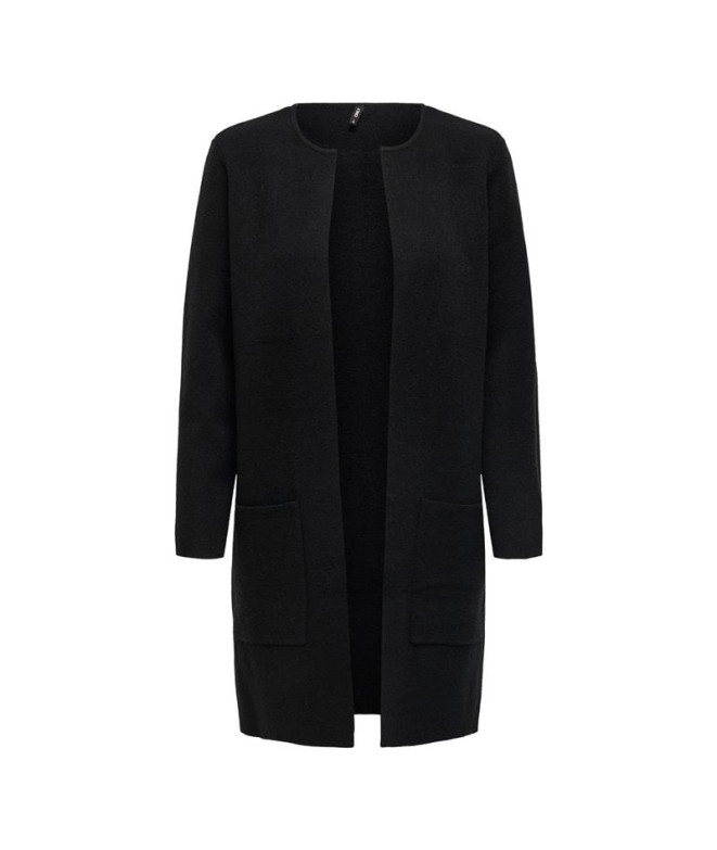 Chaqueta Only Onlriver L/S Long Cardigan Knt Noos Mujer Black