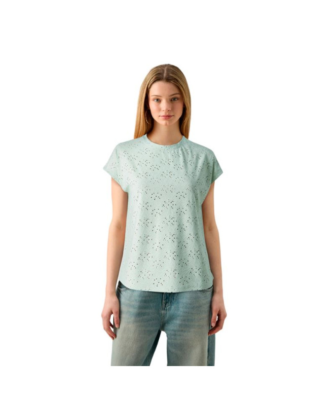 Camiseta Only Onlsmilla Frosty Green Mulher